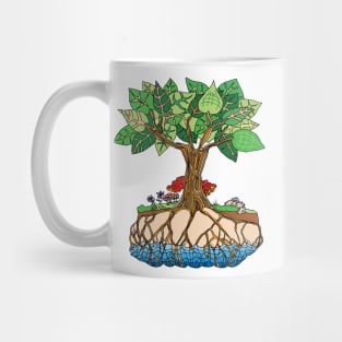 Trees Drink from the Water Table - Climate Art! Mug